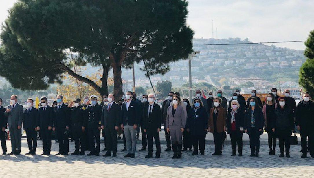 24 Kasım Öğretmenler Günü, Foça'da törenle kutlandı.
