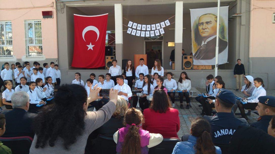 Cemil Midilli Ortaokulu nda Şehitleri Anma ve Çanakkale Zaferi Programı 