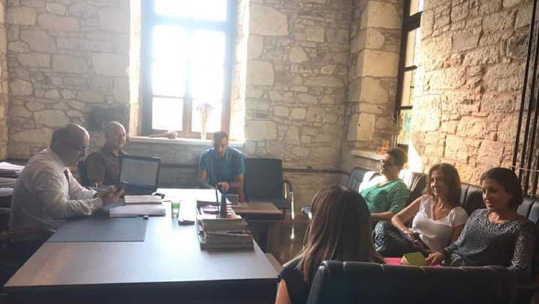 Reha Midilli İlkokulu Müdürü Ahmet BAKIR ve Öğretmenleri Müdürümüz Yüksel AKAR' ı Ziyarette  Bulundular  