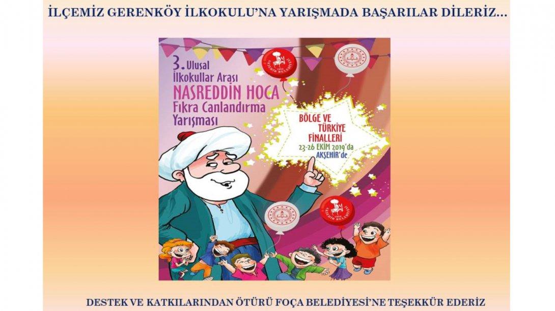 Gerenköy İlkokulu'na Yarışmada Başarılar Dileriz