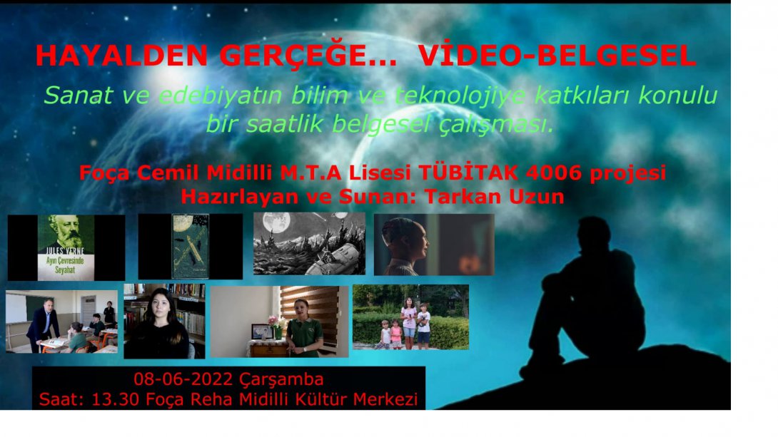 Cemil Midilli MTAL Tübitak 4006 video belgesel projesi sunumu
